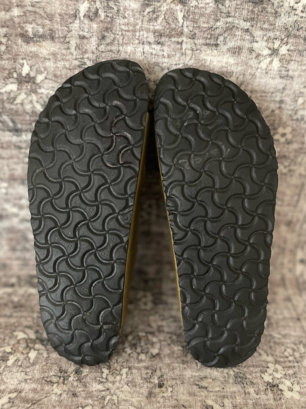 Birkenstock Big Buckle Arizona Olive Green Oiled Leathee Sandals Size 41 Gold - Picture 7 of 10